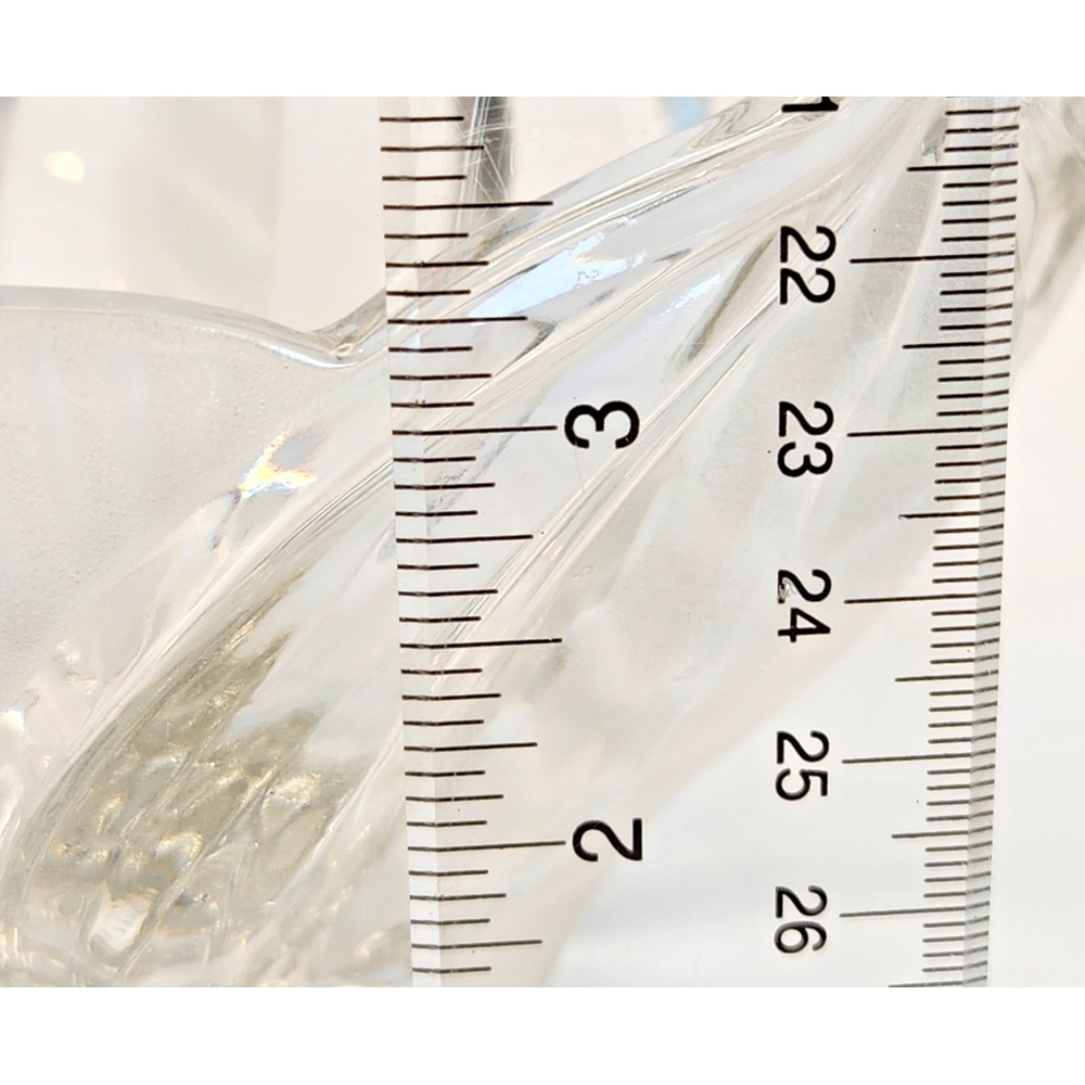 Crystal Clear/frosted Crystal Novellette II Pattern Lead‎ Crystal Candy Dish 9" - Picture 15 of 16